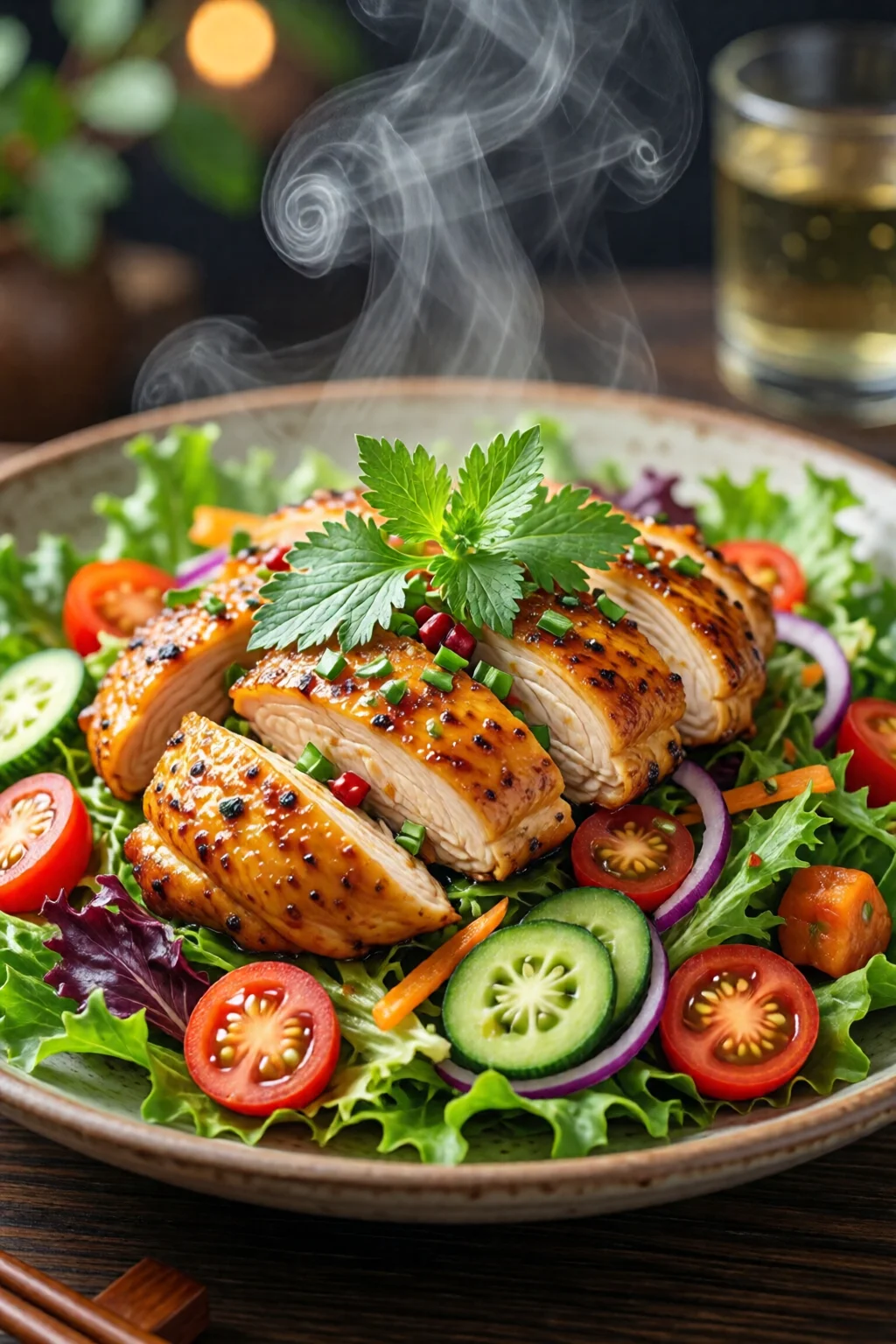 asian chicken salad healthy weight loss recipe