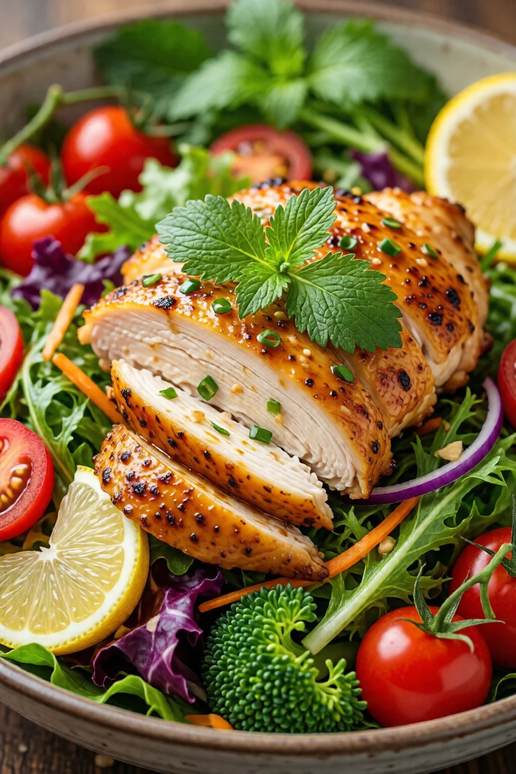 asian chicken salad healthy weight loss recipe