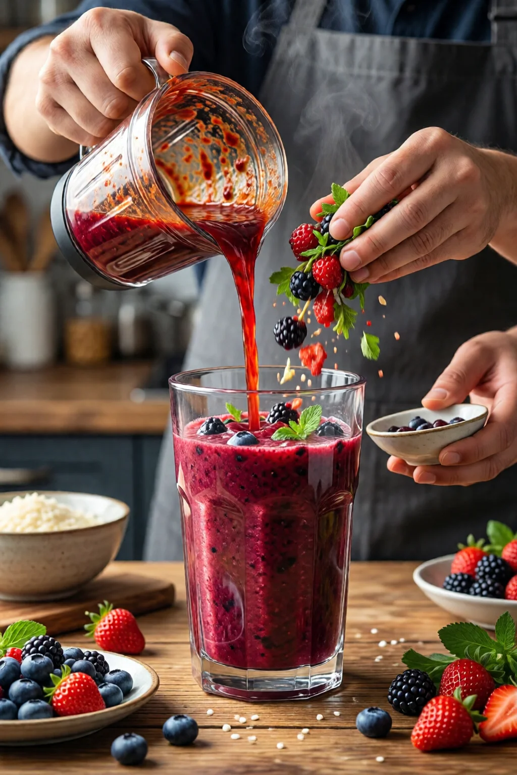 berry smoothie low calorie healthy weight loss recipe