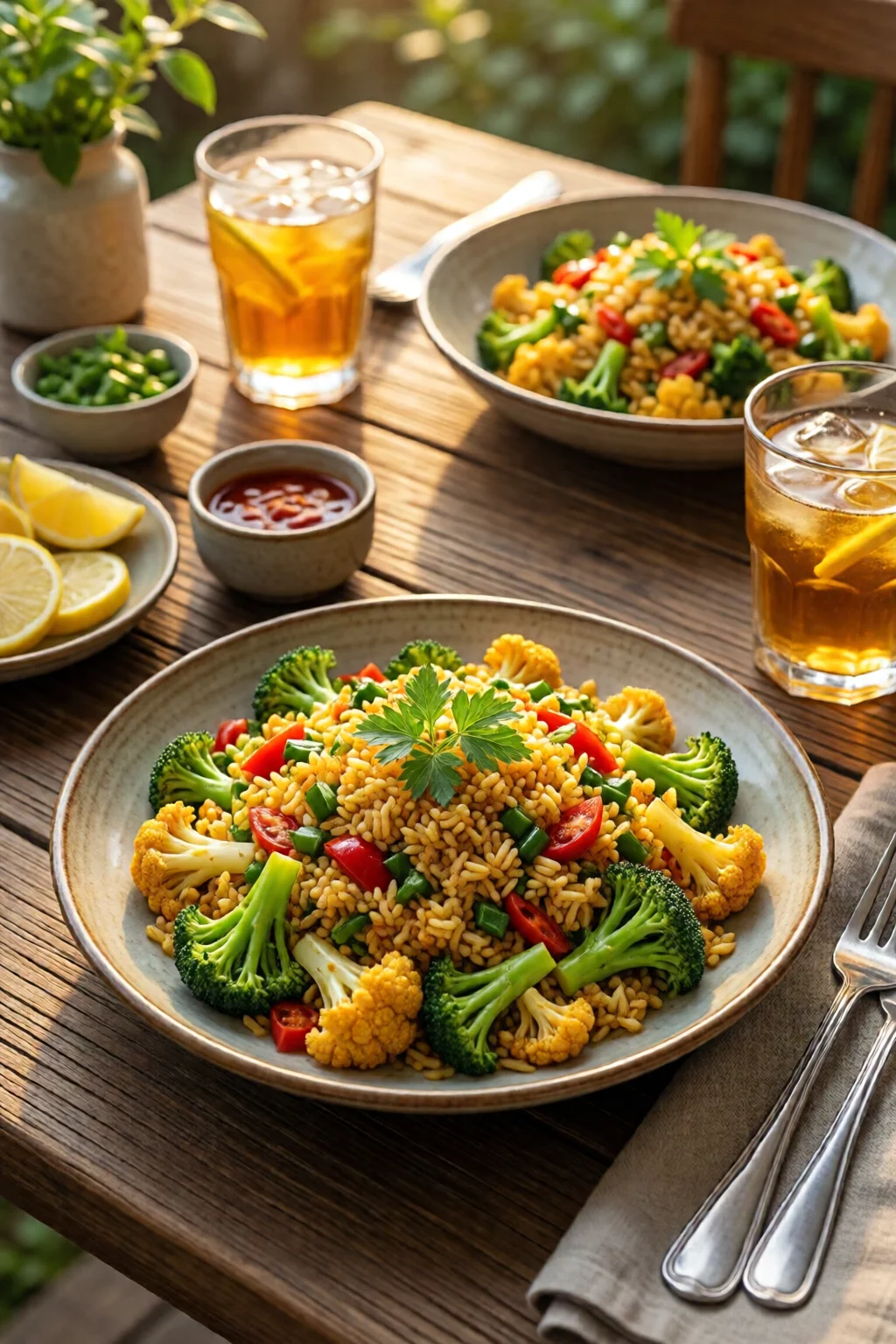 cauliflower rice stir fry healthy weight loss recipe 2