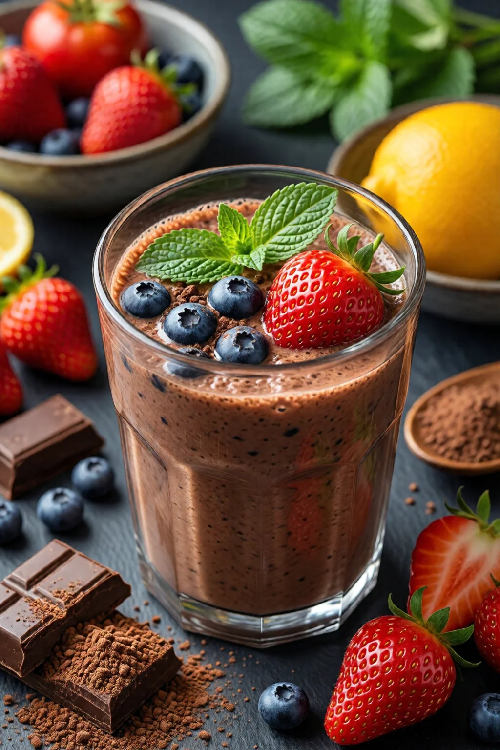chocolate protein shake healthy weight loss recipe