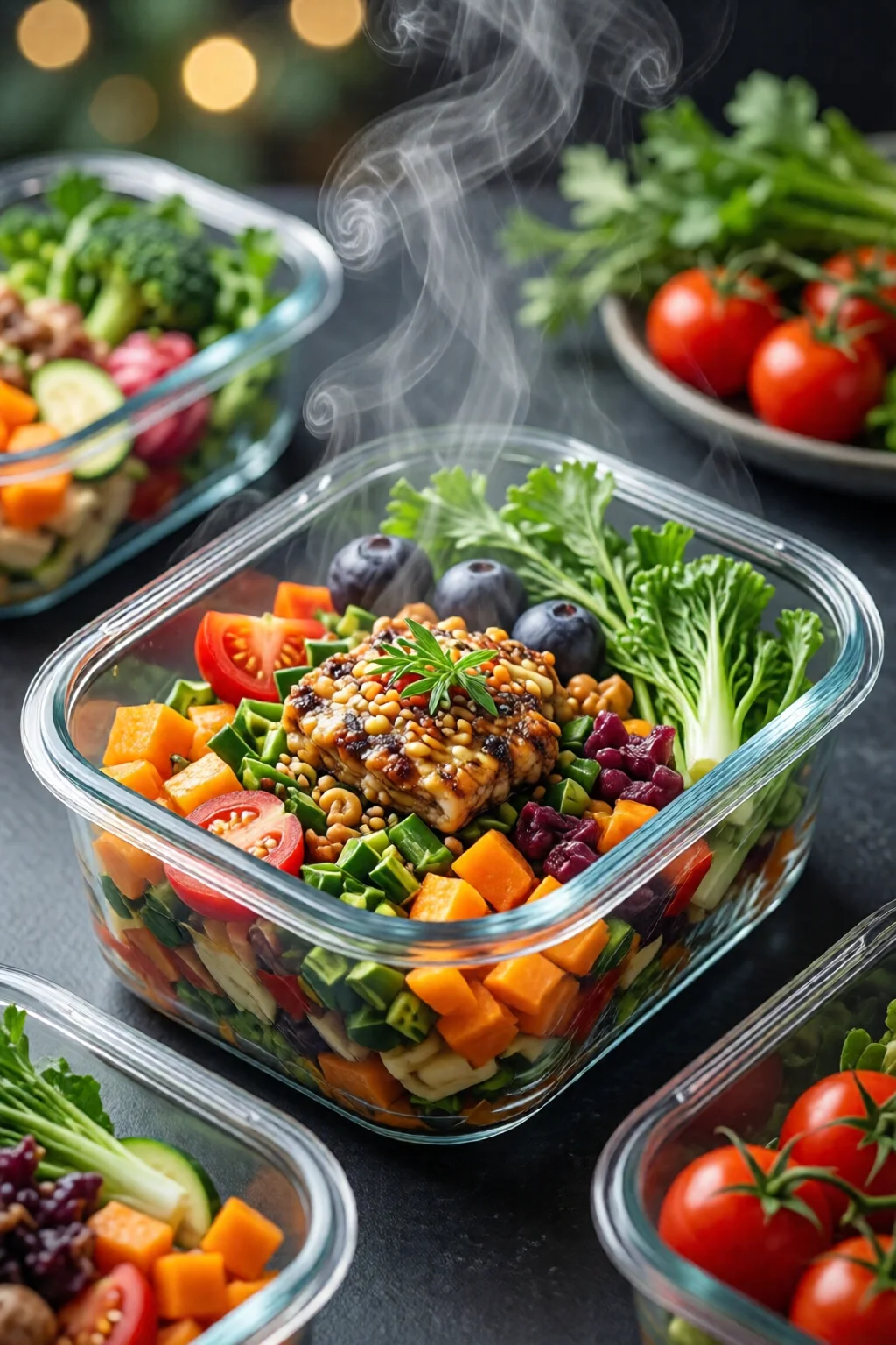 meal prep containers healthy weight loss recipe