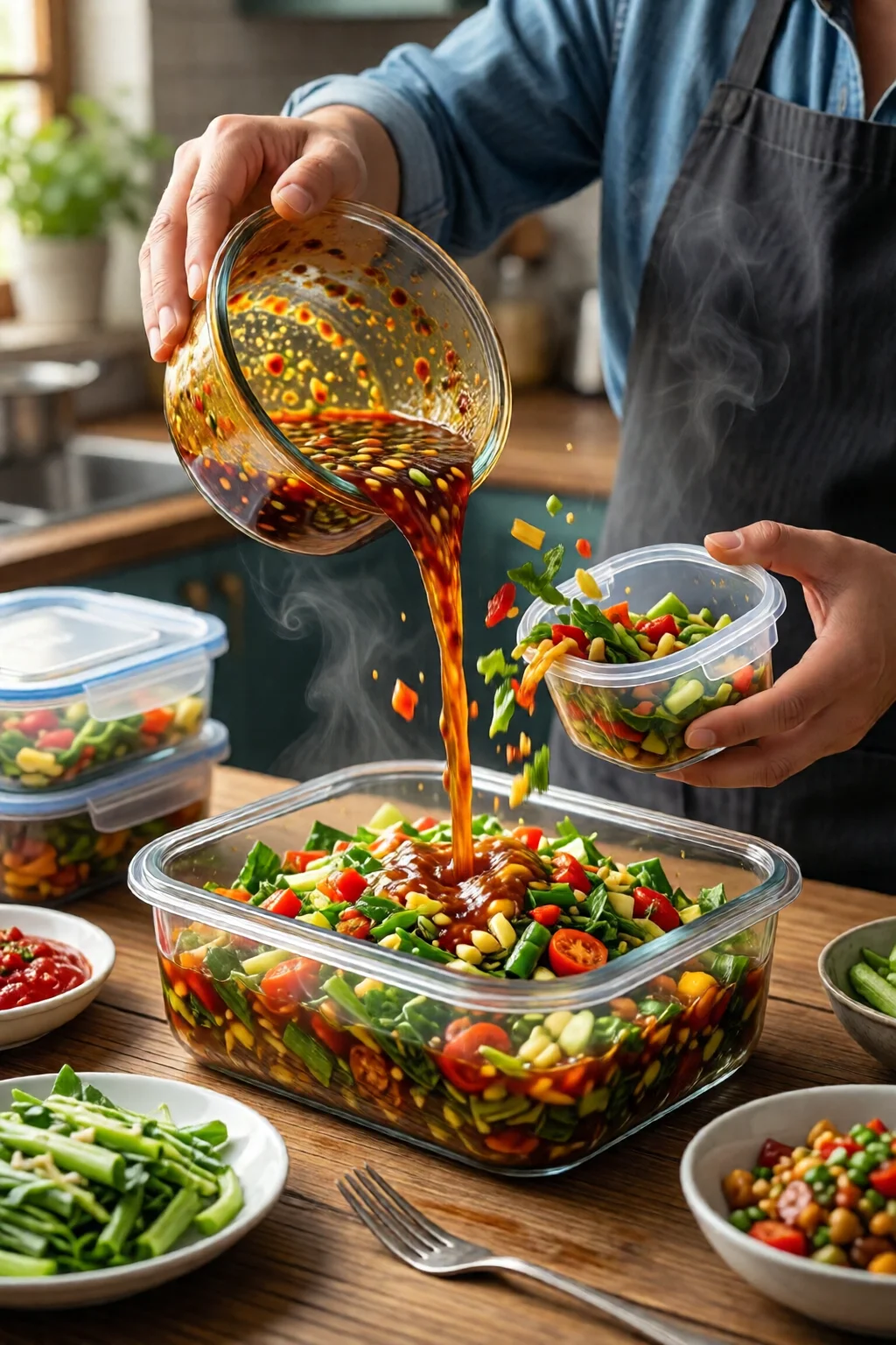 meal prep containers healthy weight loss recipe