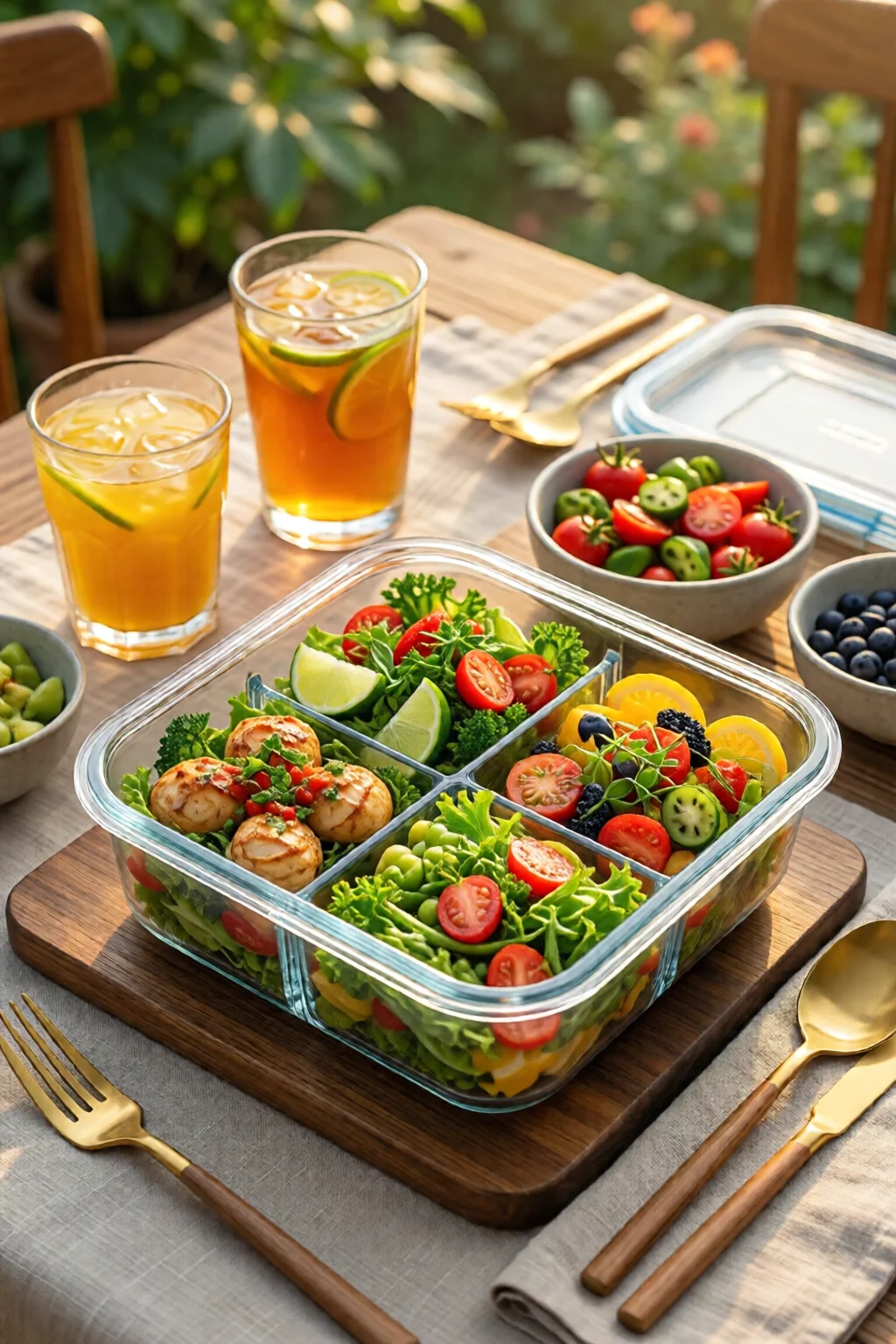 meal prep containers healthy weight loss recipe