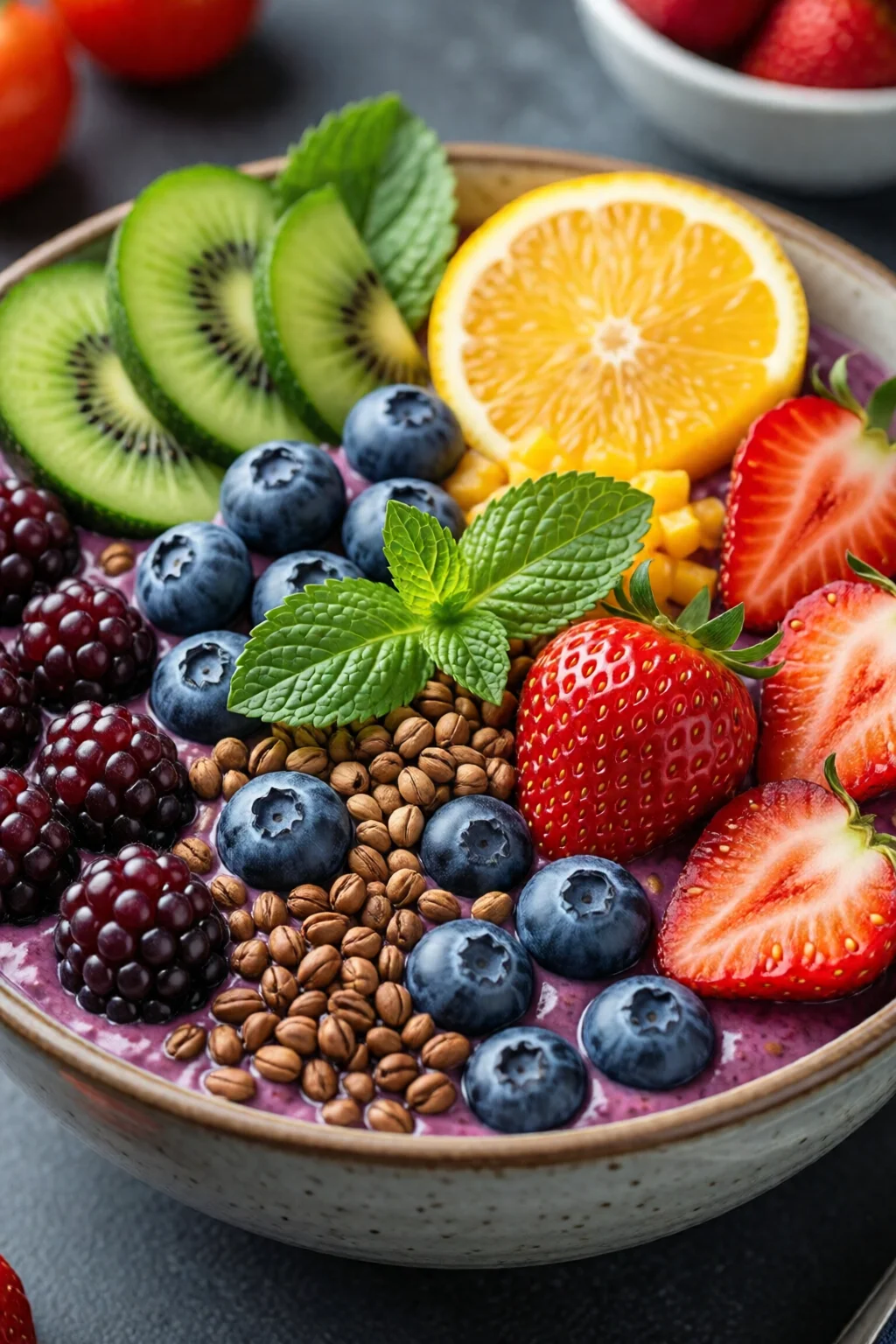 protein smoothie bowl healthy weight loss recipe