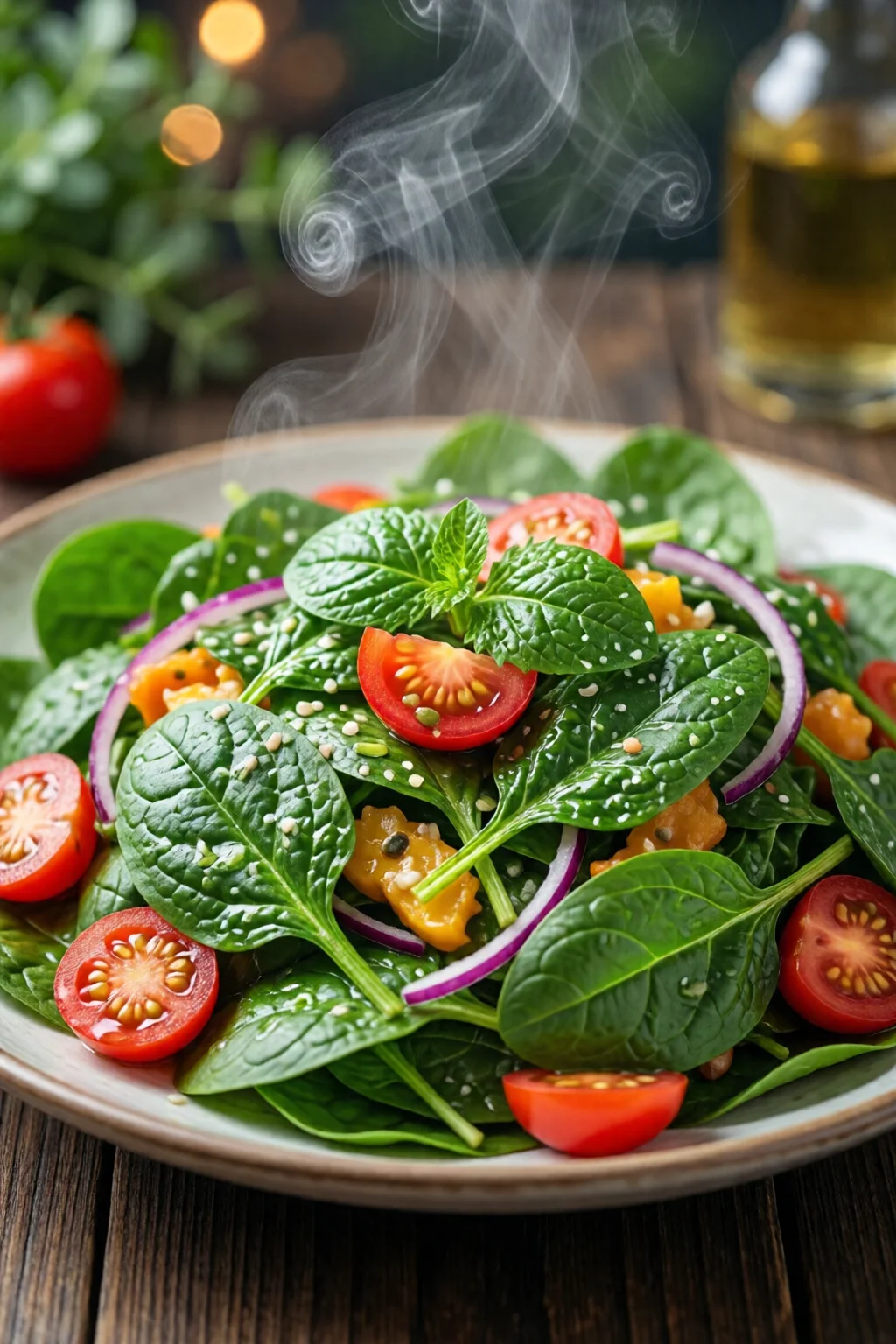 spinach salad low calorie healthy weight loss recipe 2