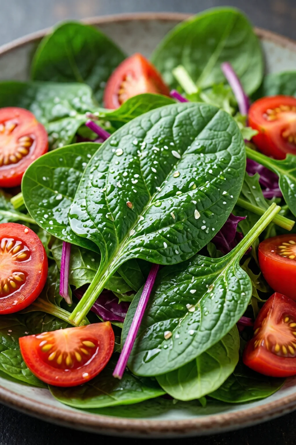 spinach salad low calorie healthy weight loss recipe 2