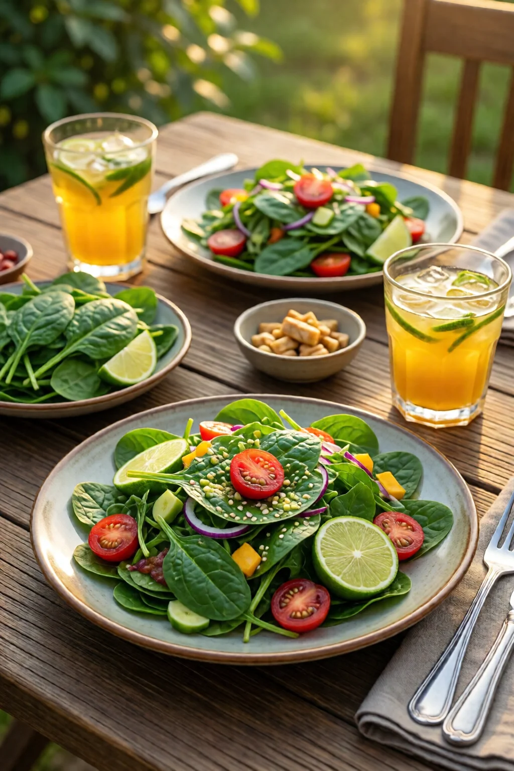 spinach salad low calorie healthy weight loss recipe 2