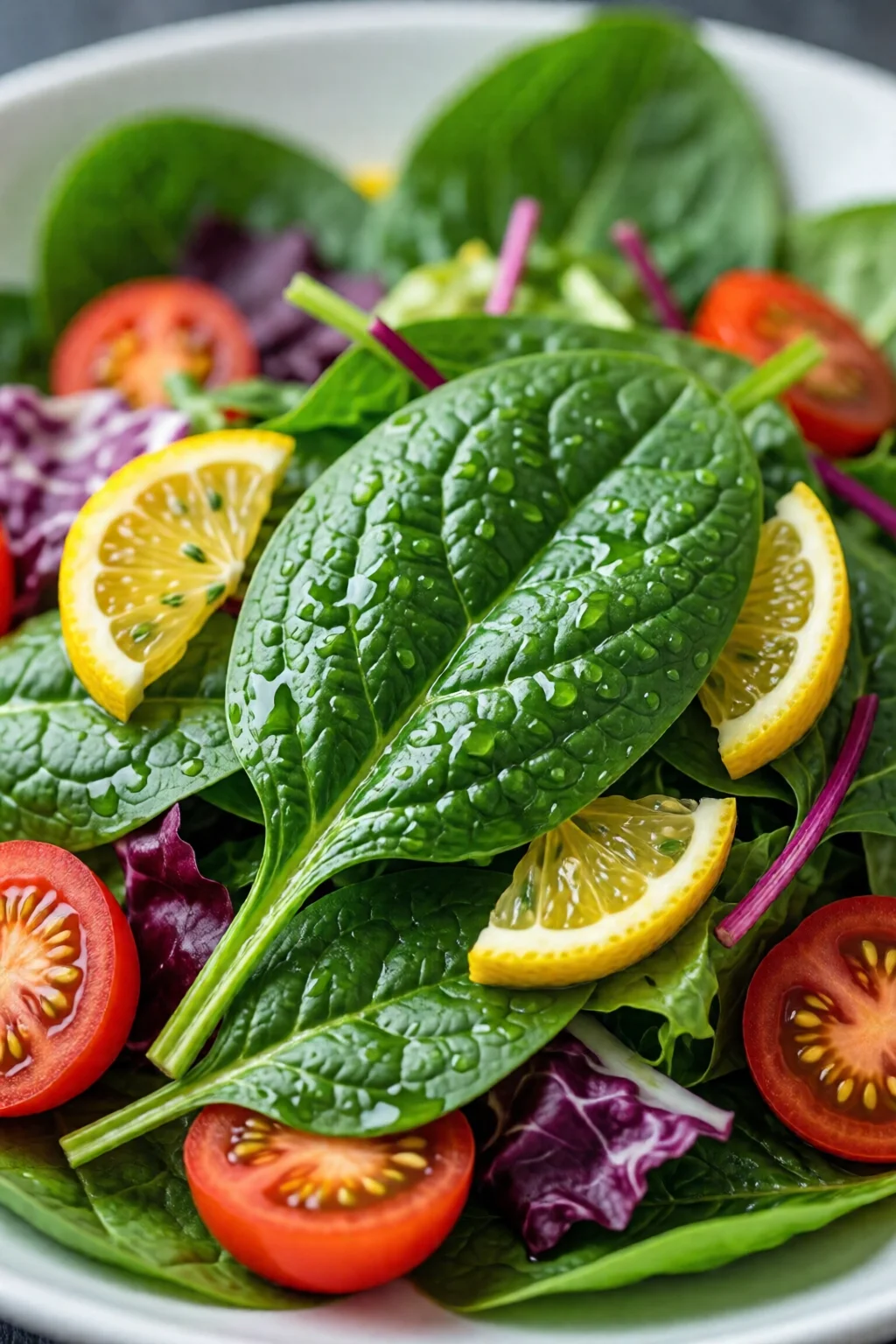 spinach salad low calorie healthy weight loss recipe