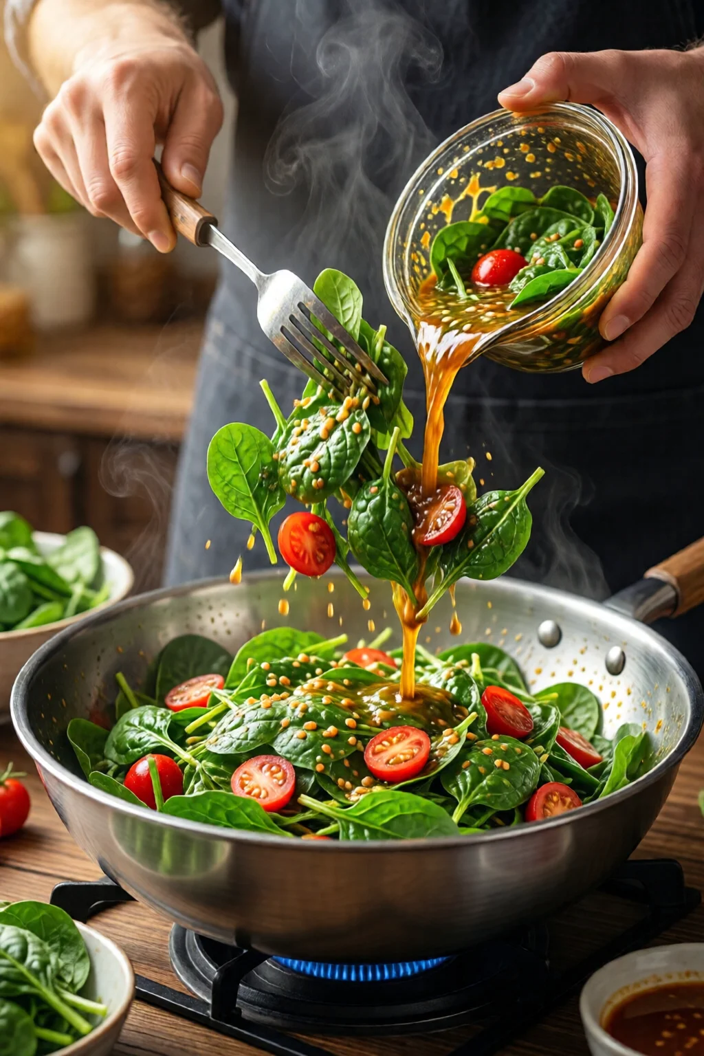 spinach salad low calorie healthy weight loss recipe