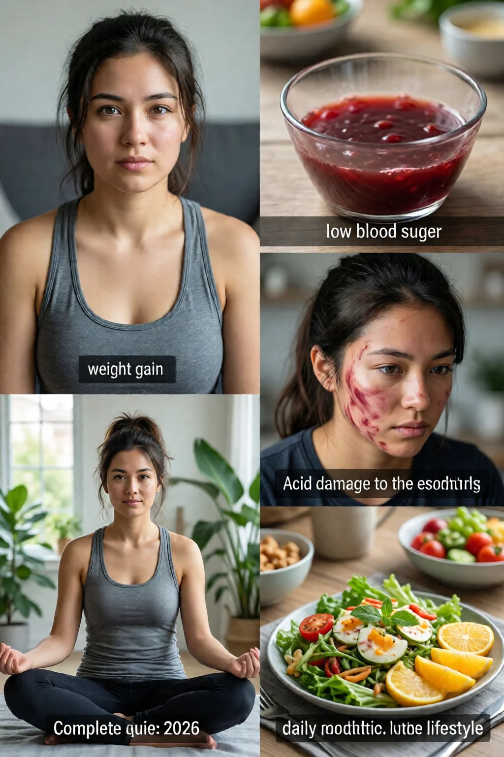 which of the following is a symptom of bulimia a weight gain b low blood sugar c high blood pressure d acid damage to the esophagus complete guide 2026 2